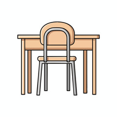 Stylish Modern Desk and Chair Set for Home Office or Workspace