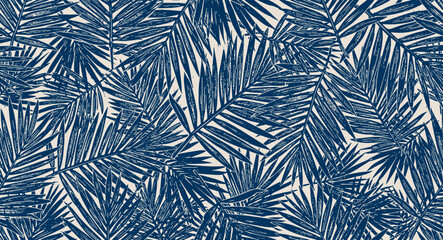 Abstract Seamless Palm Leaves Pattern