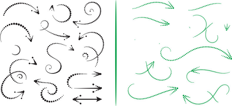 A comprehensive set of vector graphics featuring wellness icons like brains and peace doves alongside a massive variety of hand-drawn arrows in sketchy, patterned, and colorful styles.