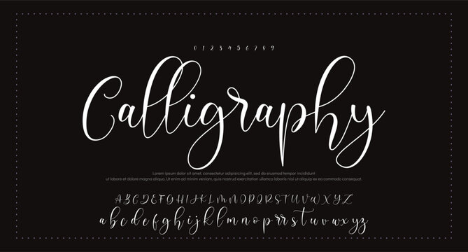 Best Alphabet Signatures Handsaw Brush Script Logotype Font lettering handwritten 