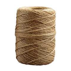 Roll of Natural Jute Twine Ideal for Crafting on transparent background 