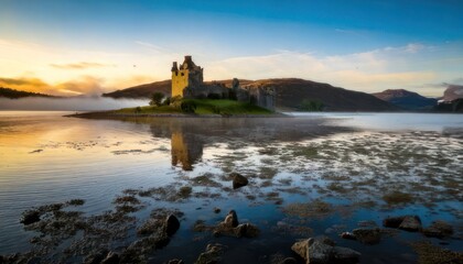 Eilean Donan Castle at Dusk - A Scottish Highlands Masterpiece.