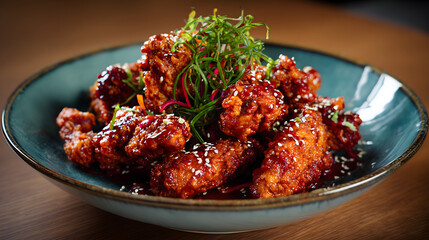 Spicy korean fried chicken