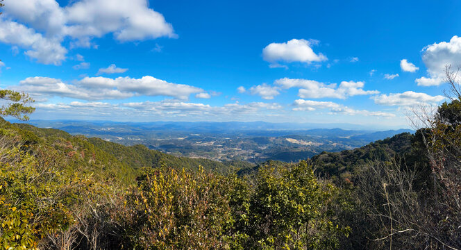 小岱山の七峰台からのパノラマ