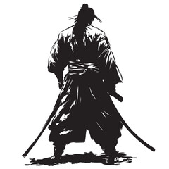 silhouette of a man with a sword