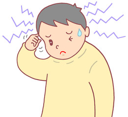 病気・疾患のイラスト - 頭痛・片頭痛・緊張型頭痛・群発頭痛