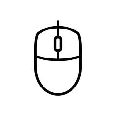Obraz premium Computer Mouse Icon Wired Pointer Device