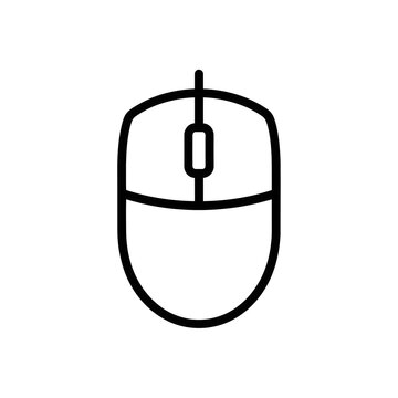 Computer Mouse Icon Wired Pointer Device