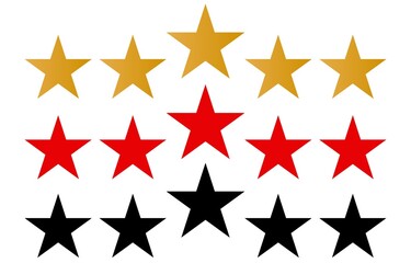 Obraz premium stars and stripes, gold star award, 5 gold dtars, 5stars, black and red stars