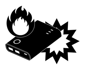故障して発火するモバイルバッテリー