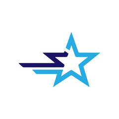 Obraz premium modern star emblem vector , unique design for logo, badge, emblem.