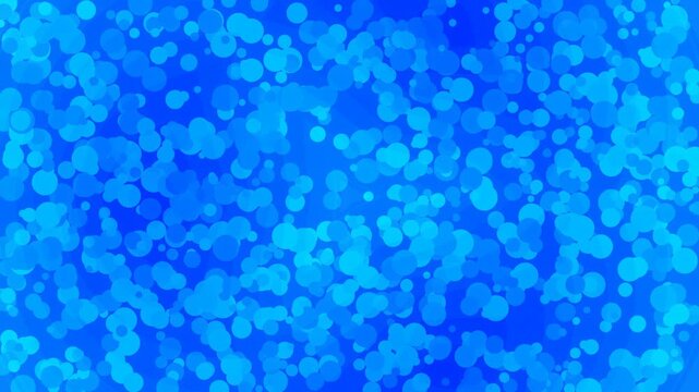 Abstract Blue Bokeh Background with Sparkling Light Effects