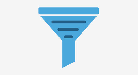 Blue Funnel Icon with Dark Accents.