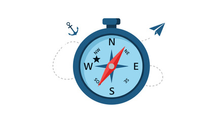 Compass Navigation Direction Travel Adventure Tool.