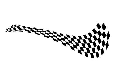 Race flag Design. Racing stripes. Sport checkered. Motorsport graphics. Vector illustration