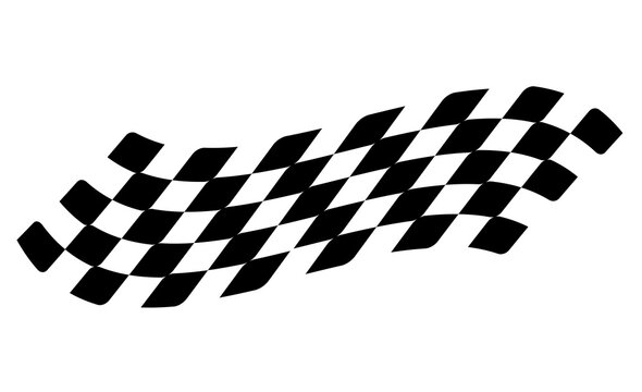 Race flag Design. Racing stripes. Sport checkered. Motorsport graphics. Vector illustration