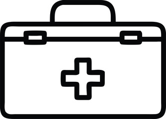 Obraz premium first aid kit icon vector