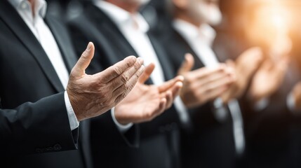 Obraz premium Encouraging growth-focused leadership where dialogue, trust, and reflection help people strengthen skills and take initiative. 