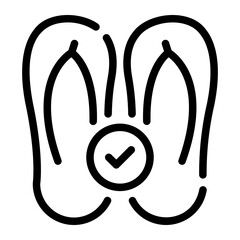 Obraz premium check line icon