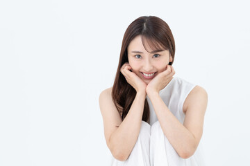 若い女性のビューティ