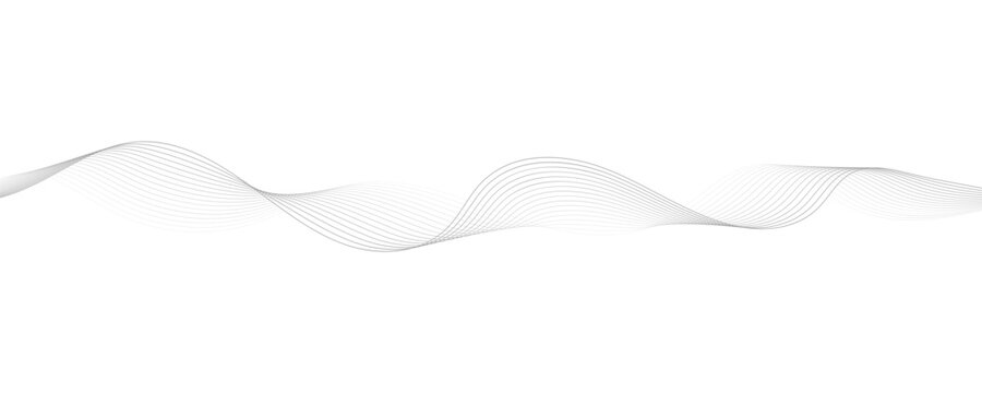 Gray wavy line a minimalist vector design element creating a futuristic vector background design.