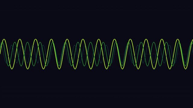 Pastel oscillating sine wave animation