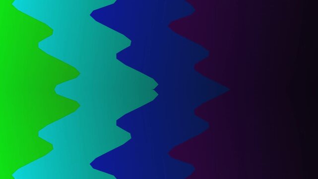 Colorful zigzag pattern with green blue hues illustration graphic design
