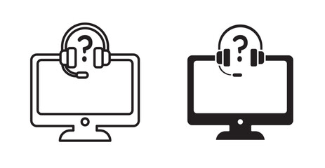 Obraz premium online service icon