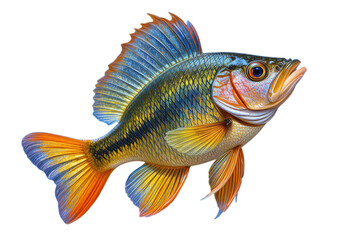 fish on white background