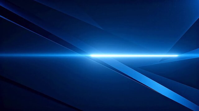 Abstract blue geometric light design