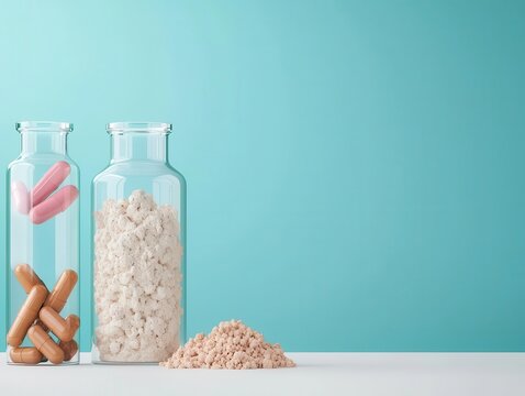 Stepbystep visual of granulation process for tablet making, formulation education graphic