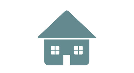 Fototapeta premium House Vector Illustration, Flat Design, Real Estate, Home Icon, Property Symbol, Building Graphic