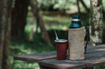 equipo de mate personalizado, bebida argentina y uruguaya, día de campo © Daniel