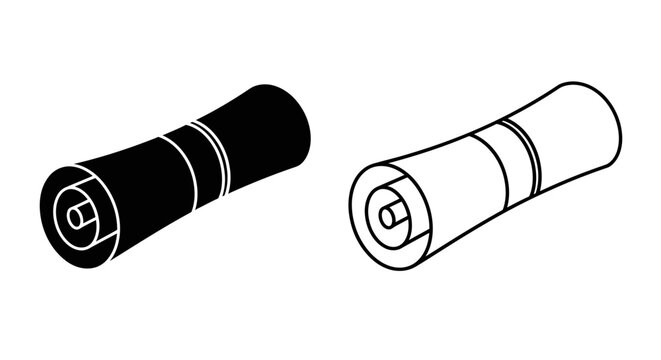 Black and white cigarette design vector illustration Vector