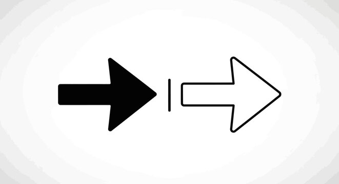 Black and white arrow transition graphic design element vector illustration Vector