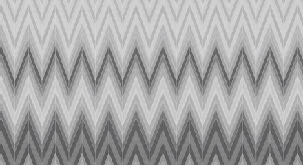 Abstract Chevron Pattern Seamless Background in Shades of Gray.
