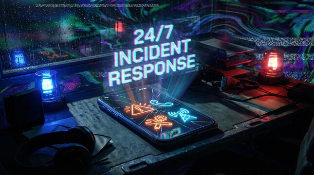24/7 Incident response concept.