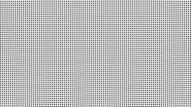 Black dots grid pattern on white background for minimalist graphic design