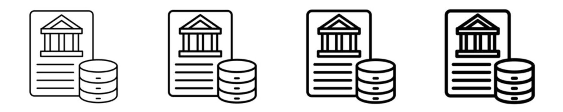 Data Governance Framework  Icon Set Different Style Collection