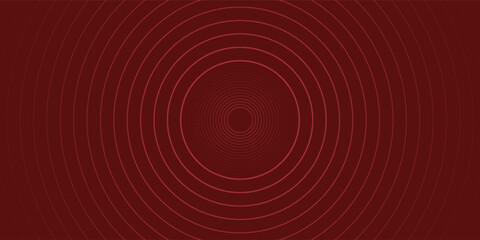 Abstract red background with glowing curve lines. Modern shiny red gradient geometric circle lines pattern. Futuristic concept. Suit for banner, brochure, poster, presentation, cover, website