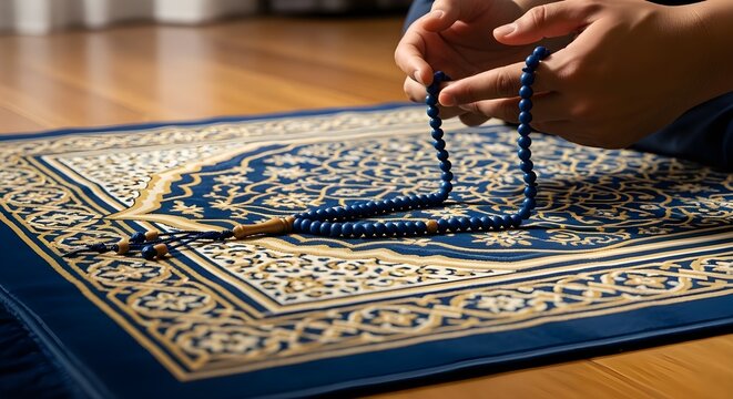 Tangan yang sedang bertasbih 