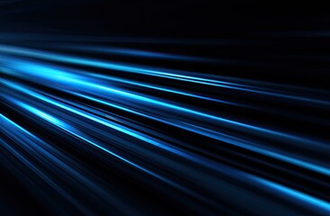 Diagonal streaks of luminous blue light against a dark background, evoking speed and energy