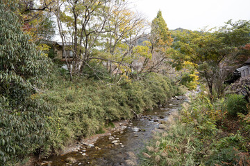 日本のノスタルジックな田舎風景