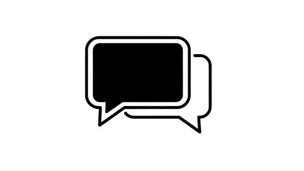 Fototapeta premium Vector Icon Sheet Featuring Speech Bubbles for Communication Dialogue