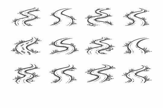 Arc travel engraving casual vector image journey simple icon etch relaxed generation