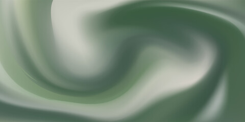 Abstract wavy green background with gradient mesh. Blurred fluid colorful background. Modern design template for web covers, ad banners, posters, brochures etc © nailatul