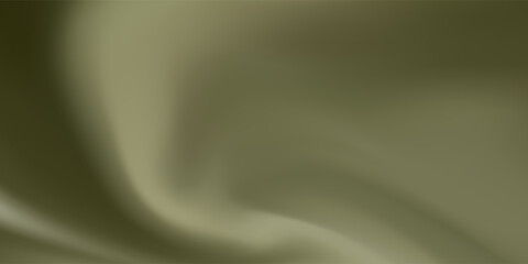 Obraz premium Khaki green brown silk satin. Gradient. Olive color. Еlegant abstract background for design, text. Light dark shade. Matte, shimmer. Curtain. Drapery. Fabric, cloth texture. Army military.