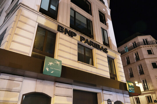 Paris,France-Oct.4th 2025: BNP Paribas bank