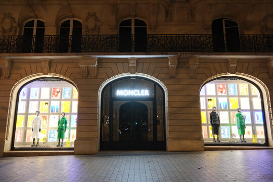 Paris,France-Oct.4th 2025: MONCLER store facade