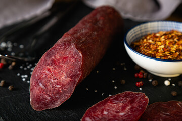 Smoked sausage and spices